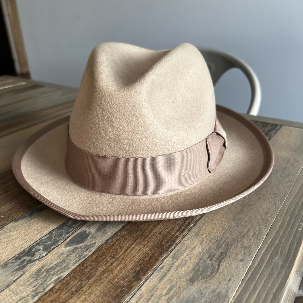 Wool fedora hat